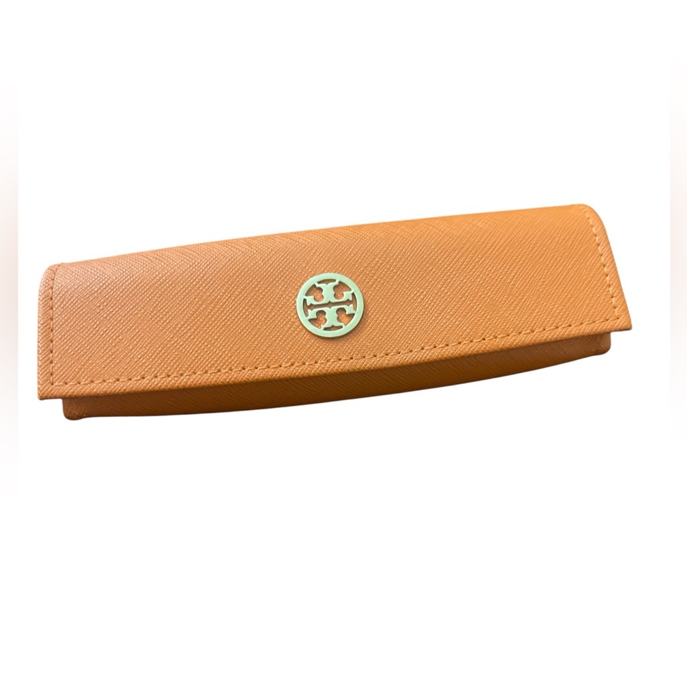 Tory Burch Orange Eyeglass Case and Pouch